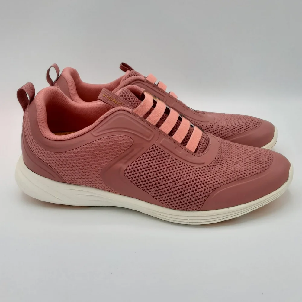 Vionic Reign Women’s Slip-On Athletic Sneakers in Dusty Cedar.